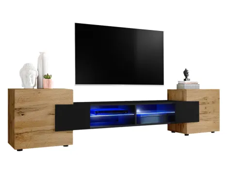 TV-Schrank Merano, Wotan/Schwarz - 3